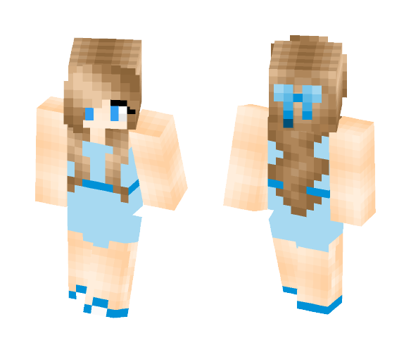 Download Girl In Blue Dress Minecraft Skin For Free Superminecraftskins