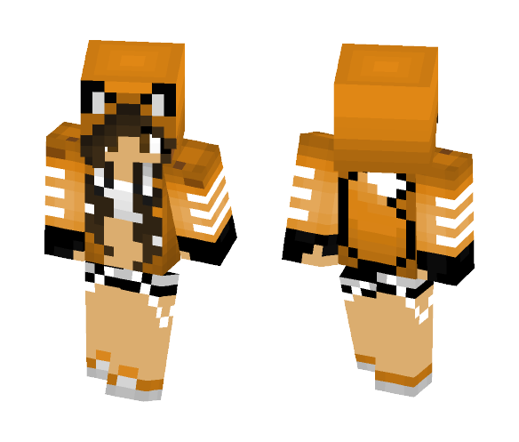 Orange Fox Girl - Girl Minecraft Skins - image 1