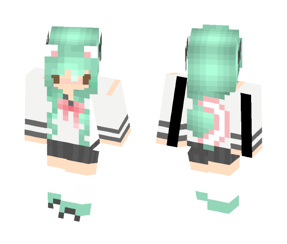 Schoolgirl Chibi - Female Minecraft Skins - image 1