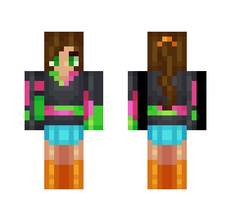 Neon Star - Female Minecraft Skins - image 2