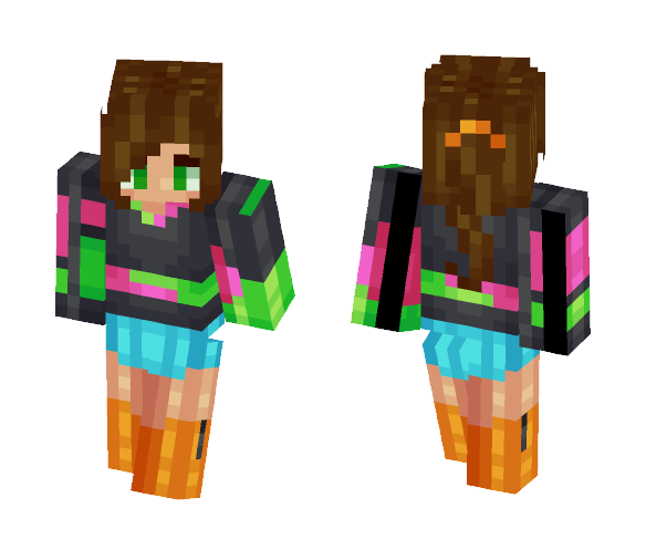 Neon Star - Female Minecraft Skins - image 1