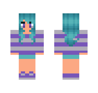 BLUE HAIR - Female Minecraft Skins - image 2