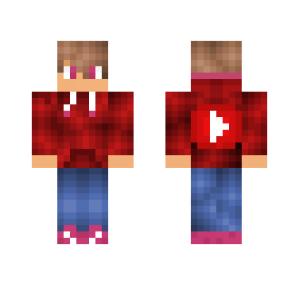 Purple And Red Youtuber - Male Minecraft Skins - image 2