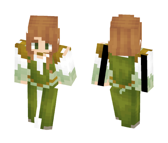 [LotC Request] Green Dress - Female Minecraft Skins - image 1