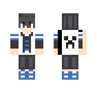 black _and_white - Male Minecraft Skins - image 2