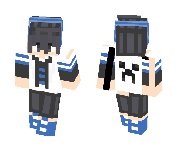 black _and_white - Male Minecraft Skins - image 1