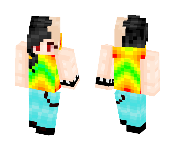 The Rainbow Gangster ???? - Female Minecraft Skins - image 1