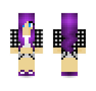 Cute Purple Skater Girl - Cute Girls Minecraft Skins - image 2