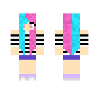 Blue and pink girl - Girl Minecraft Skins - image 2