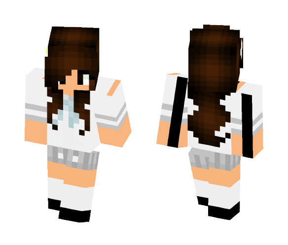 Phoenix drop high brown haired girl - Color Haired Girls Minecraft Skins - image 1