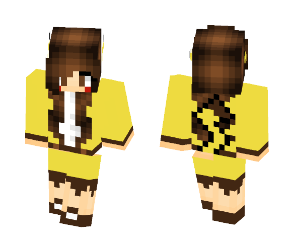 Pikachu Girl - Girl Minecraft Skins - image 1
