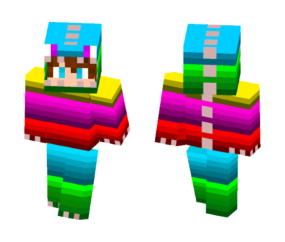 Rainbow Dino Man