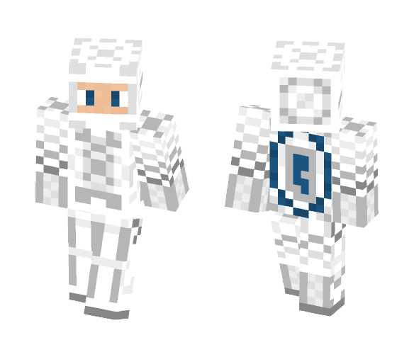 White Ninja - Male Minecraft Skins - image 1