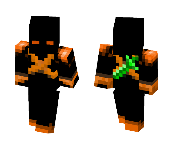 orang black ninja - Male Minecraft Skins - image 1