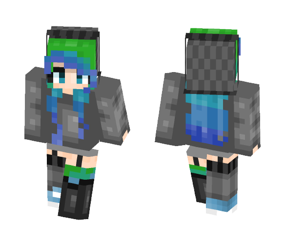 Awkward Beanie - Female Minecraft Skins - image 1