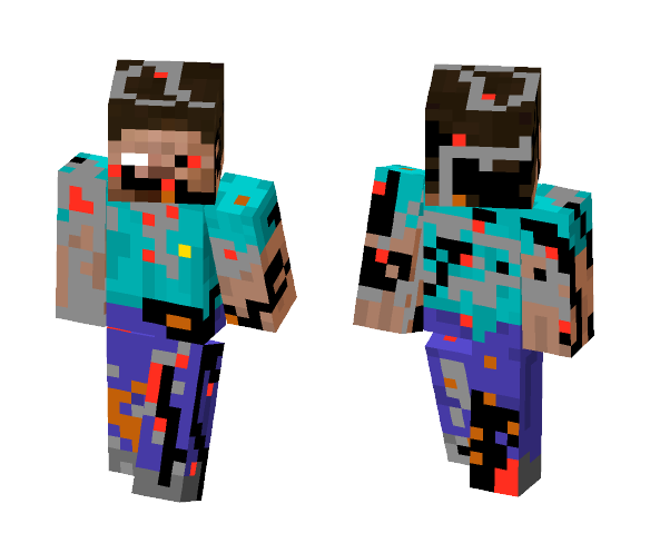 Animatronic Herobrine - Herobrine Minecraft Skins - image 1