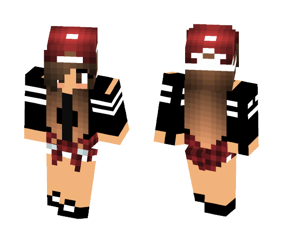 Brown haired girl - Color Haired Girls Minecraft Skins - image 1