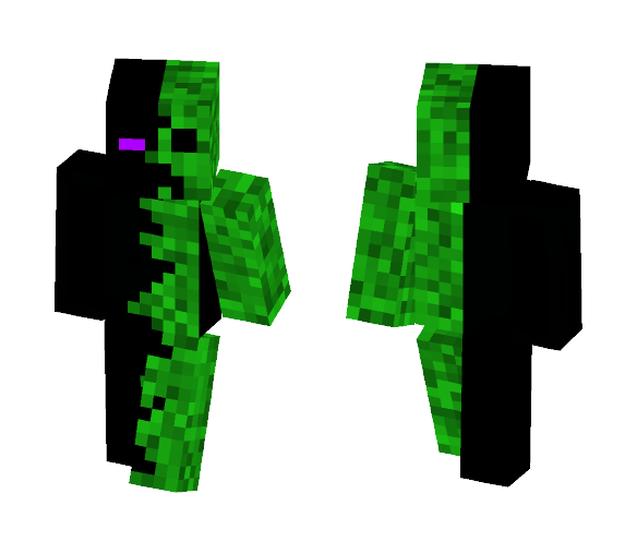 Half Ender Half Creeper Man - Other Minecraft Skins - image 1