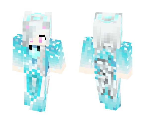 Crystal Wolf Girl - Girl Minecraft Skins - image 1