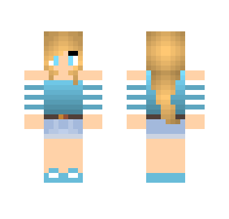 Girl with short hair - Color Haired Girls Minecraft Skins - image 2