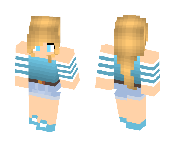 Download Free Girl with short hair Skin for Minecraft image 1. Girl with sh...