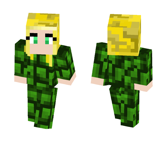Leaf Onesie GIrl - Girl Minecraft Skins - image 1