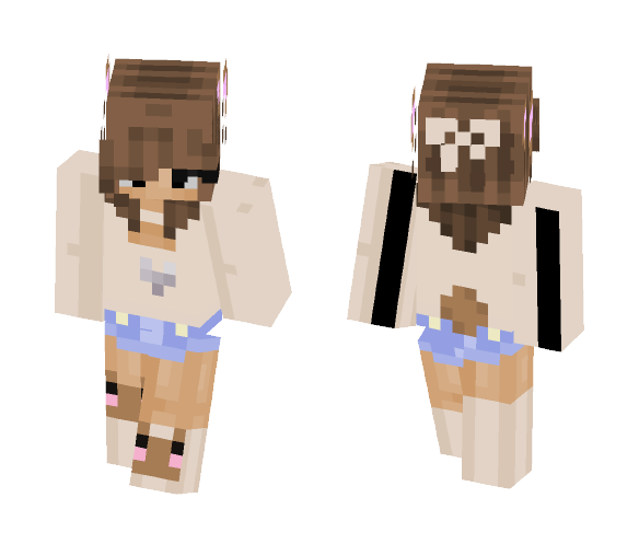 Luna: A beary day :3 - Female Minecraft Skins - image 1
