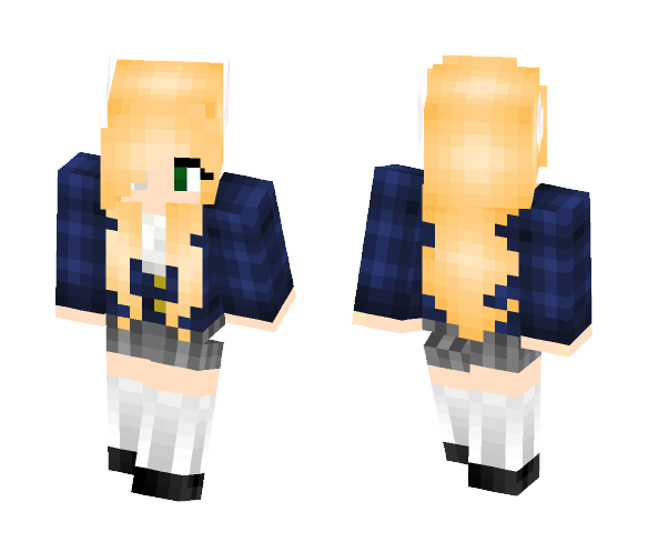 School Girl Wolf - Girl Minecraft Skins - image 1