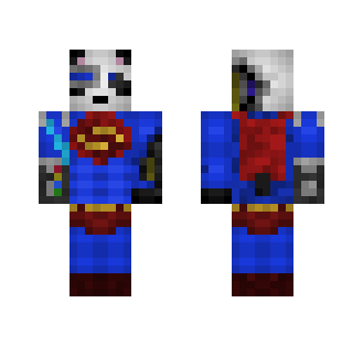 Panda Cyborg Superman for friend - Male Minecraft Skins - image 2