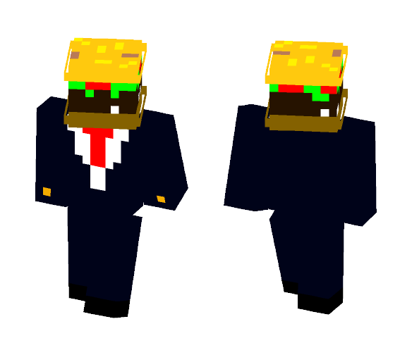 bussines hamburger (inproved) - Interchangeable Minecraft Skins - image 1