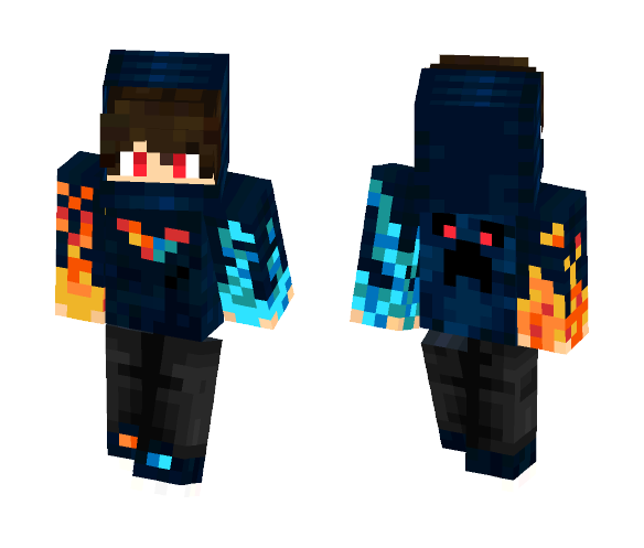 Fire and ice - Male Minecraft Skins - image 1