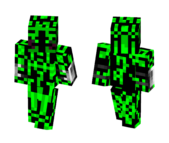 Devil Death with Green Eyes - Male Minecraft Skins - image 1