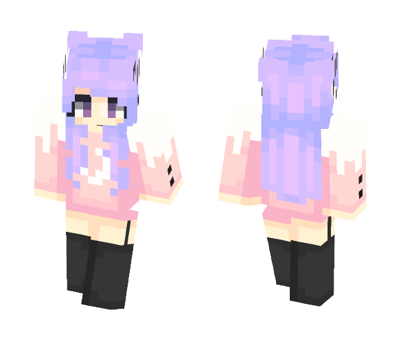 ☄ | yet another pastel goth skin - Female Minecraft Skins - image 1