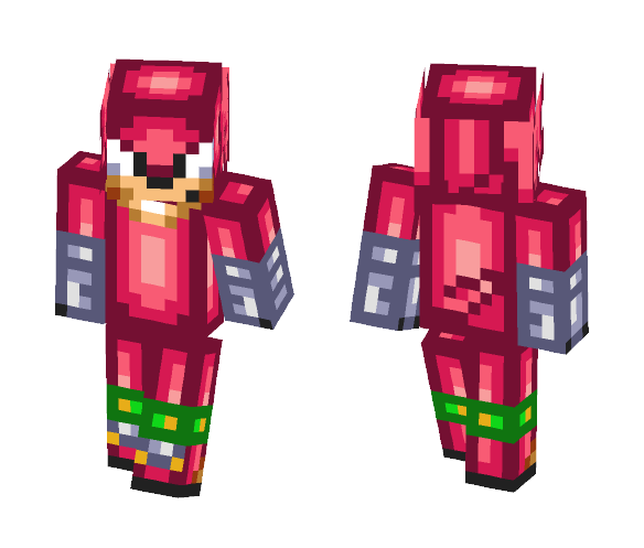 Knuckles (from Knuckles chaotix) - Male Minecraft Skins - image 1