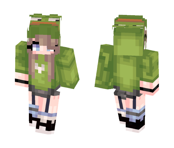 Pepe Girl - Girl Minecraft Skins - image 1. Download Free Pepe Girl Skin fo...
