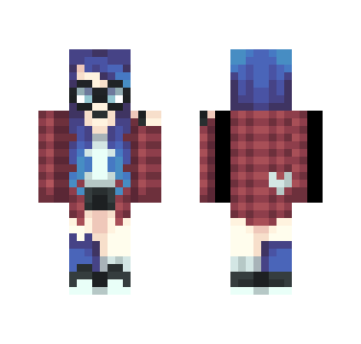 OC - Geeky Blue - Female Minecraft Skins - image 2