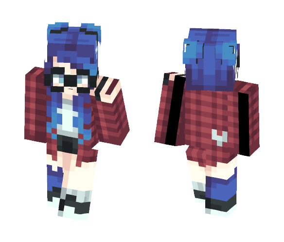 OC - Geeky Blue - Female Minecraft Skins - image 1