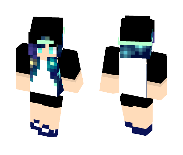 ~{!Cosmic!}~ Galaxy Tomboy! - Female Minecraft Skins - image 1