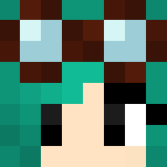 Blue haired Steampunk girl - Color Haired Girls Minecraft Skins - image 3