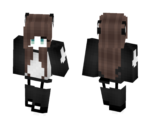 ~Panda Ears - Girl Skin~ - Girl Minecraft Skins - image 1
