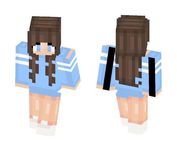 CUTE BRUNETTE GIRL - Cute Girls Minecraft Skins - image 1