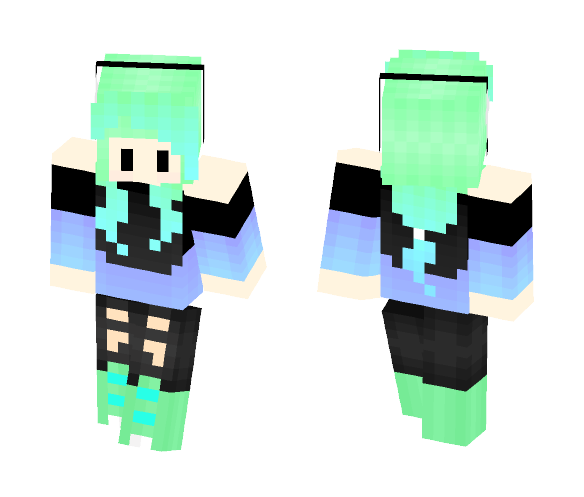 Blue girl - Girl Minecraft Skins - image 1