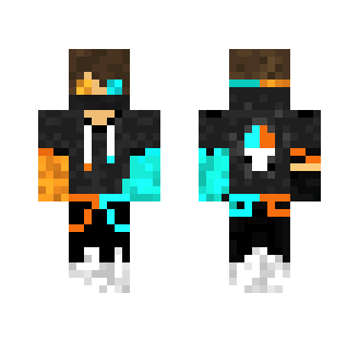 Fire And Ice Guy - Male Minecraft Skins - image 2