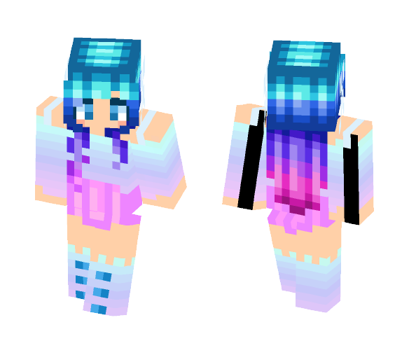 Rain bow girl my edits! - Girl Minecraft Skins - image 1