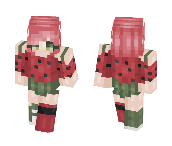 WaterMelon Girl GhõstLõft - Girl Minecraft Skins - image 1