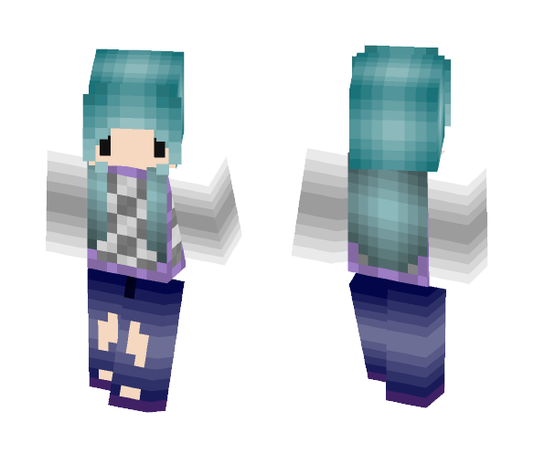 Chibi Sweater Vest - Female Minecraft Skins - image 1
