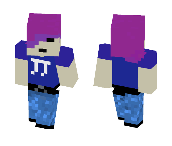 Purple hair dude - Male Minecraft Skins - image 1