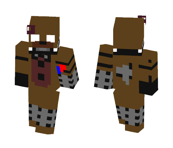 TJOC:R Ignited Freddy - Male Minecraft Skins - image 1
