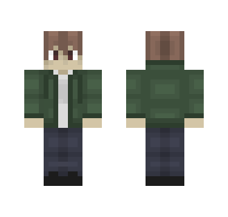 Green hoodie - Remake - Male Minecraft Skins - image 2