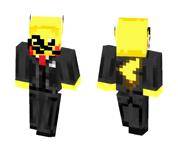 Dapper Pikachu (for my friend) - Male Minecraft Skins - image 1
